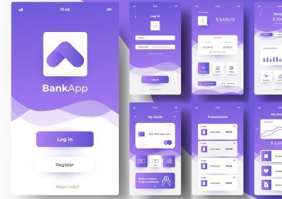 Banking app interface